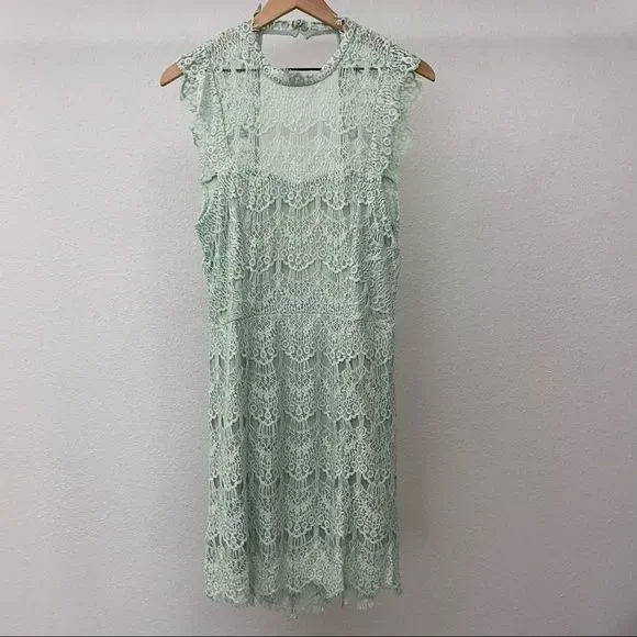 NWT Free People Intimately Daydream Mini Dress in Seafoam - Picture 2 of 4